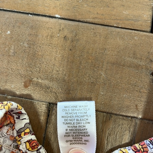 Janie and jack vintage Orange scarf print floral smocked cap sleeve dress - Picture 6 of 8